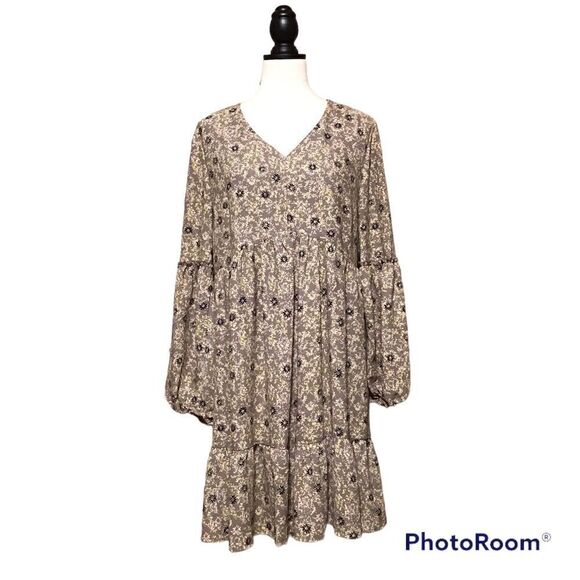 EST 1946 Floral Lined Peasant Dress L - Picture 1 of 10